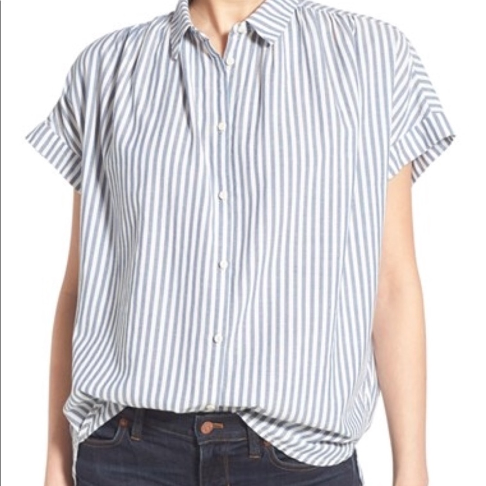 Madewell Central Chambray Stripe Shirt