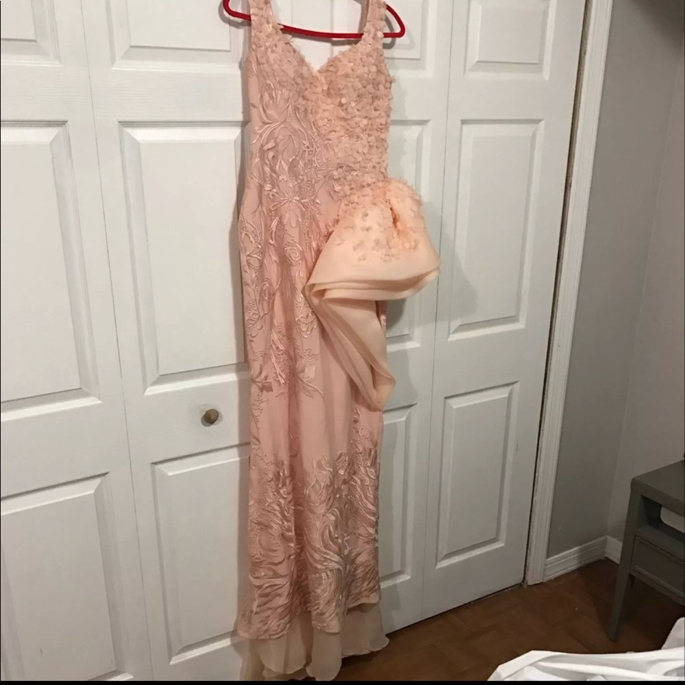 Mom couture blush gown