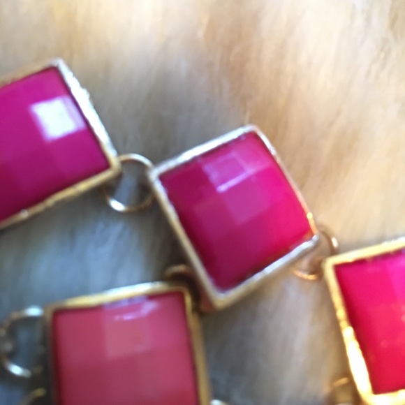 Robert Rose-Pink / Orange Gold tone Necklace - Picture 5 of 6