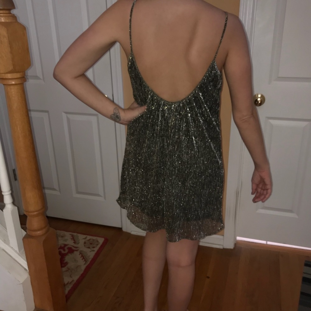 Shimmer Low Back Dress