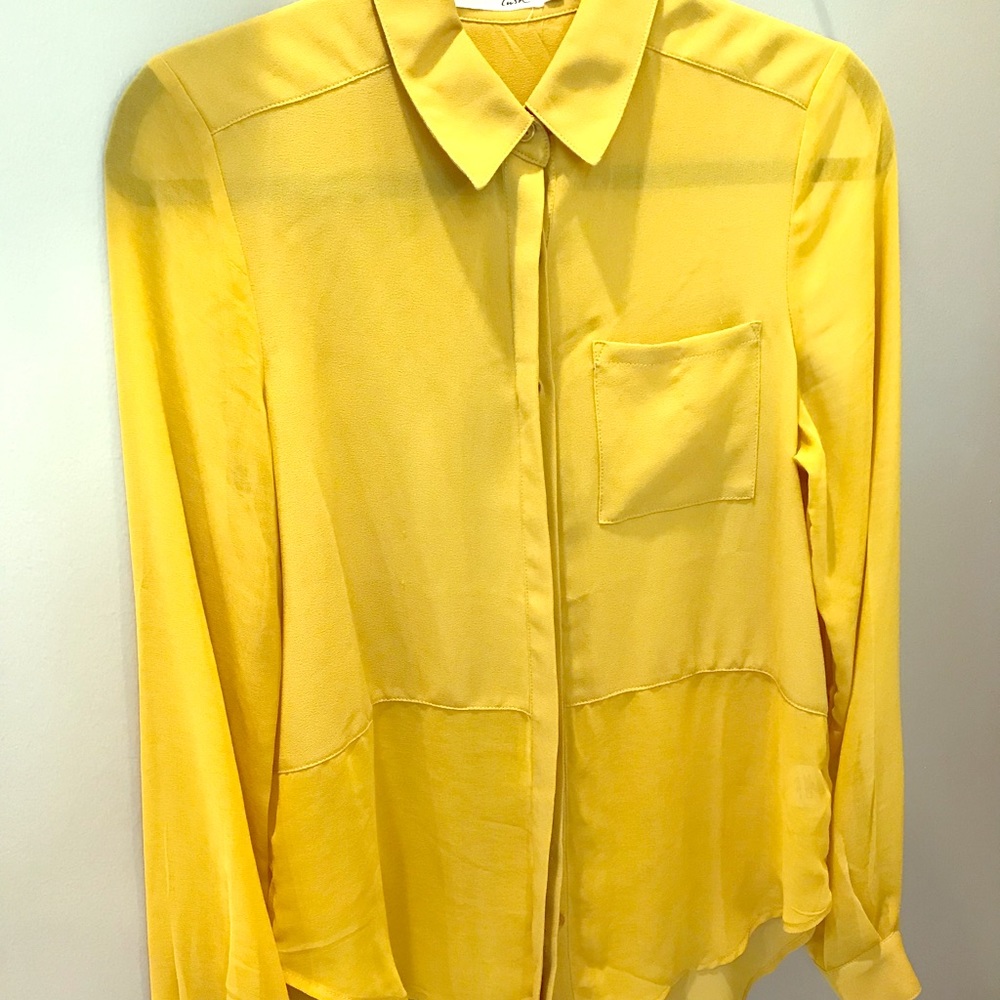 Lush mustard blouse