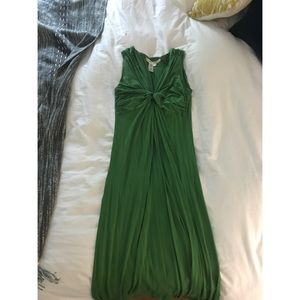 Soft long green maxi dress by max studio