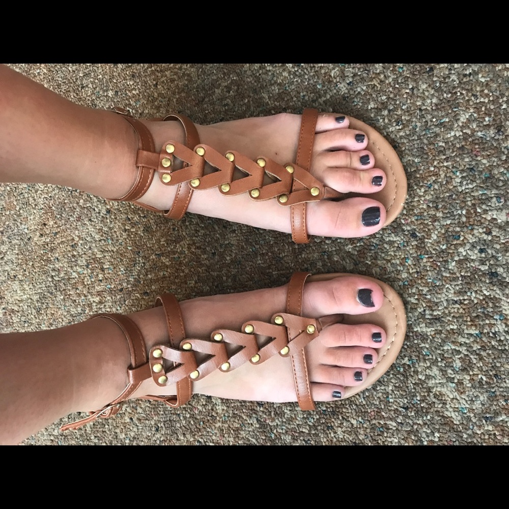 Tan sandals