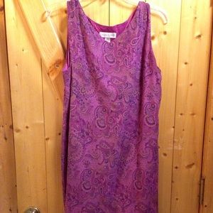 Purple printed dress