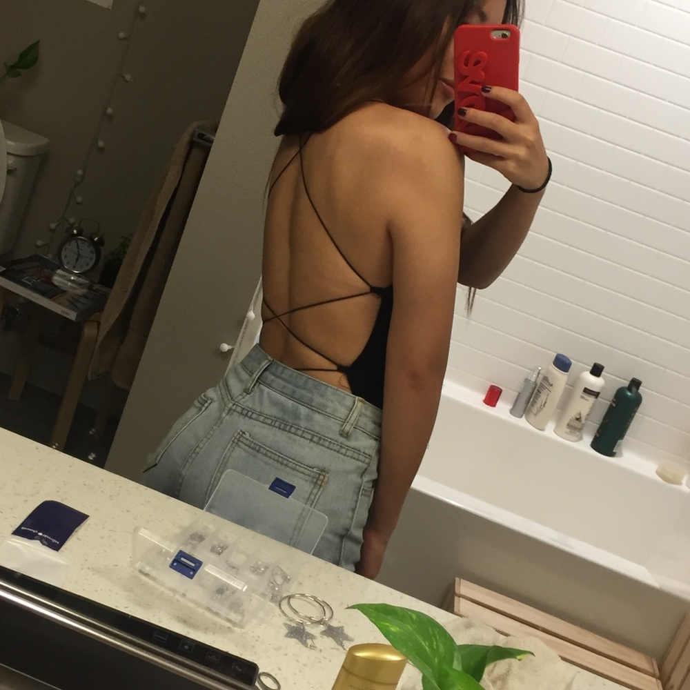 Backless Wrap bodysuit