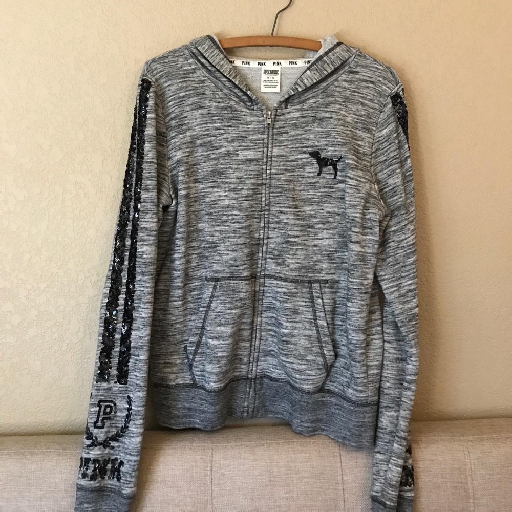 PINK zip up sweatshirt