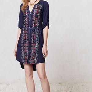 Anthro Tiny Plein Air embroidered dress - XS