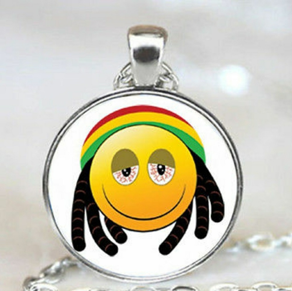 Rasta Man Emoji Necklace