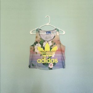 Adidas Floral Crop Top
