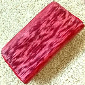 Louis Vuitton Red Epi Wallet