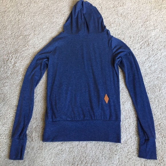 Blue Pullover Hoodie with Pockets - Picture 4 of 7