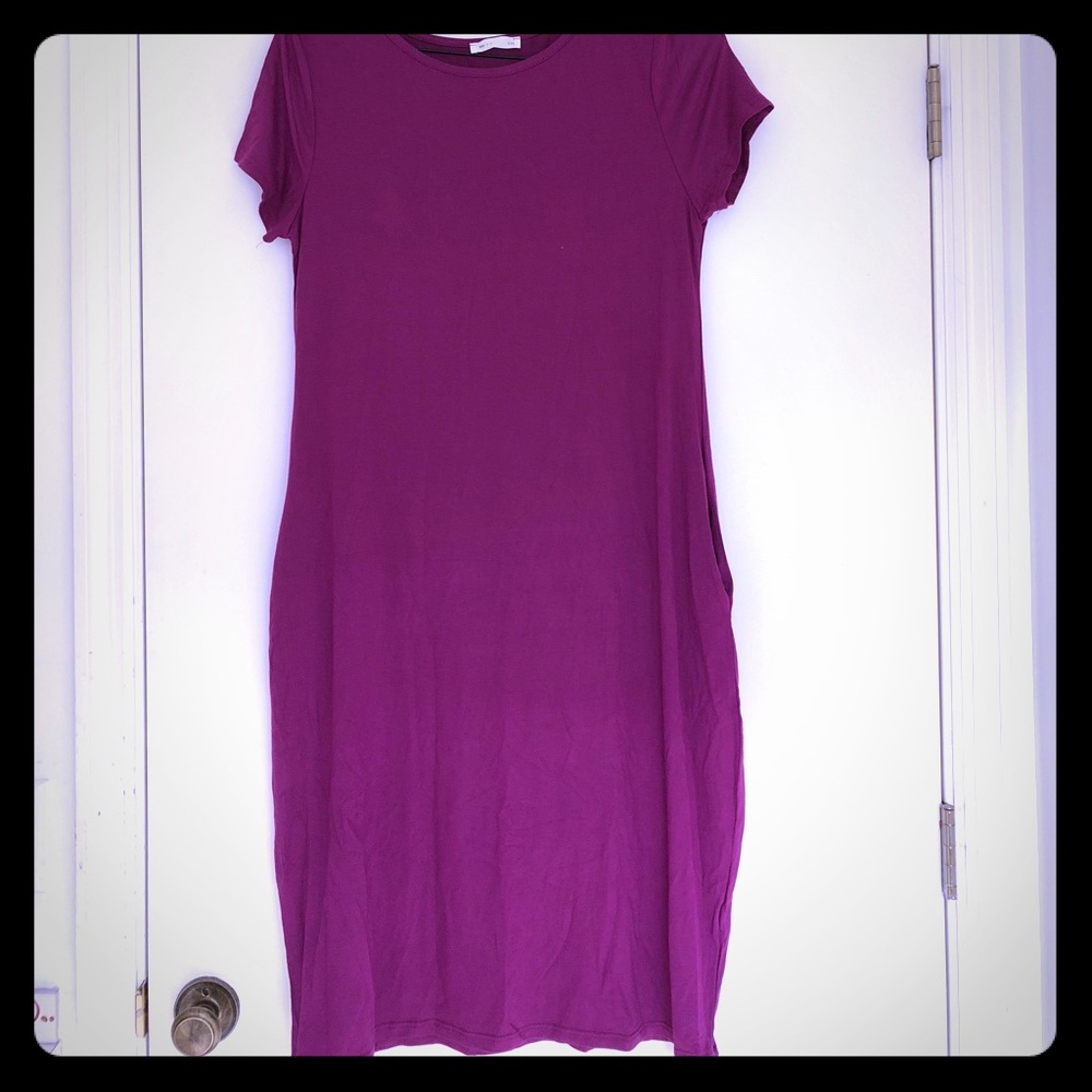 Boutique purple t shirt dress