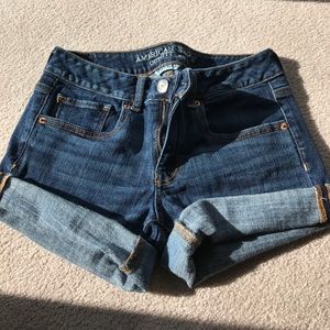 American Eagle Midi Rise Shorts