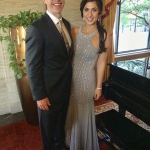 MAKE OFFER! LIKE NEW Crystal Embellished Gown