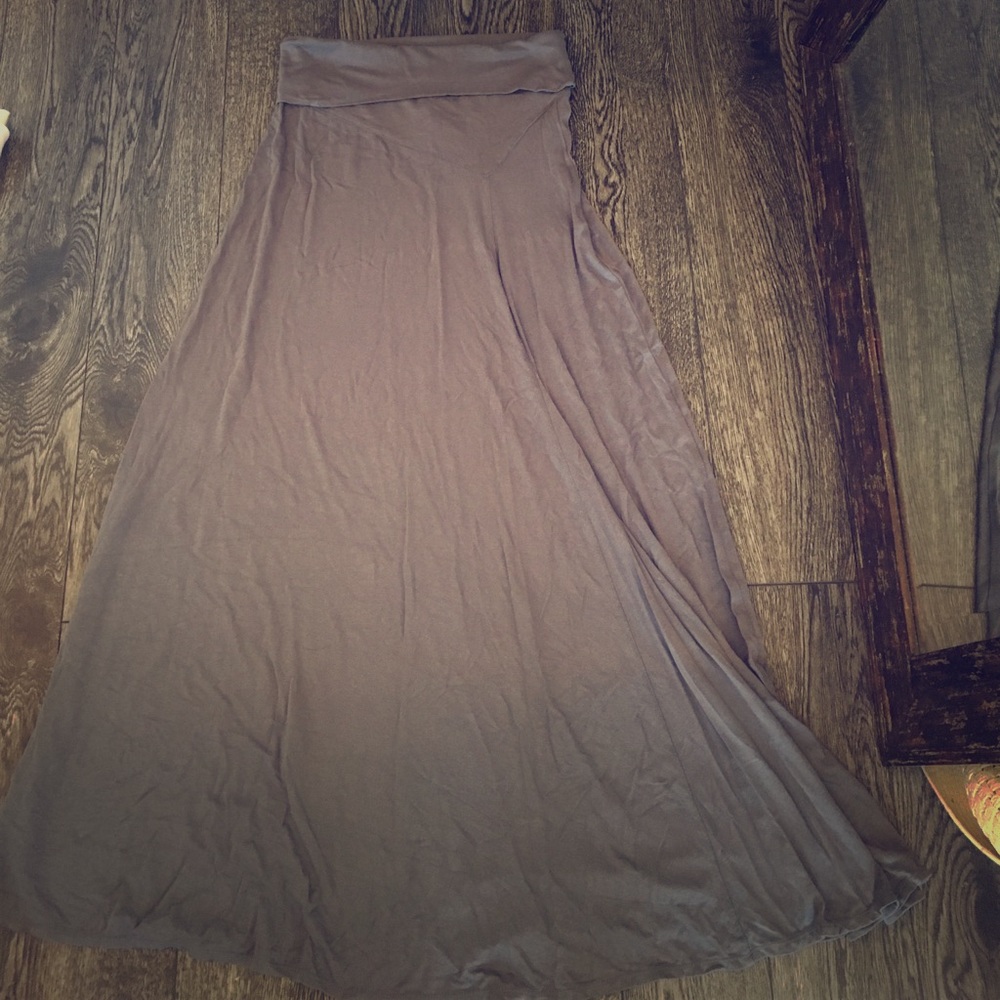 Grey maxi skirt