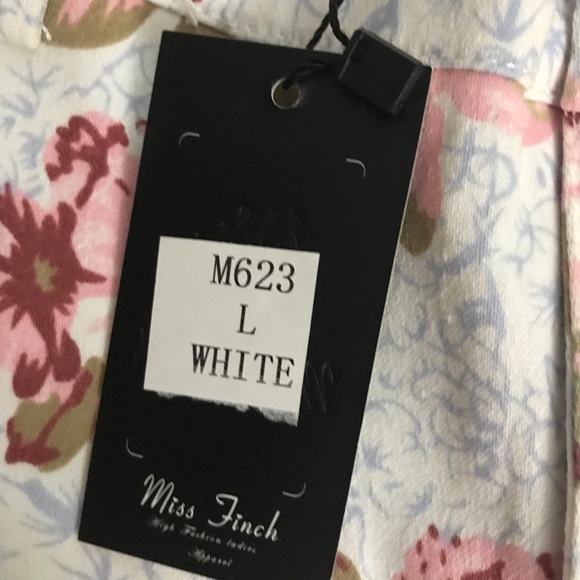 NWT Miss Finch Patterned Jeans Size L/30 - Picture 5 of 5