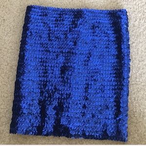 Blue sequenced tube top ✨✨✨