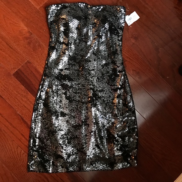 Ruby Rox Strapless Sequin Dress - Picture 1 of 2