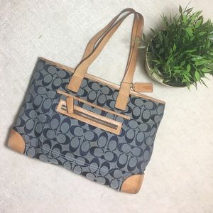 COACH Blue Signature Bag