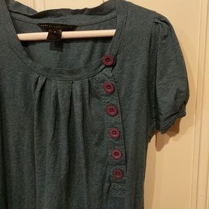 Marc by marc jacobs top with buttons M blue