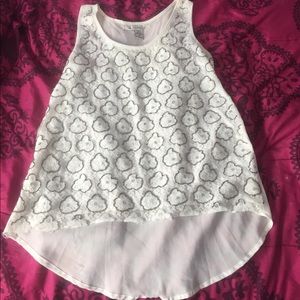 Crochet and beaded American rag top.