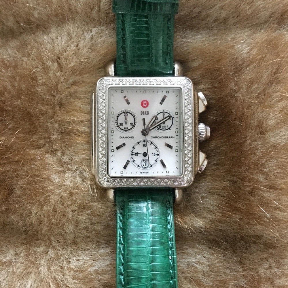 Michele Deco Chronograph Diamond Watch