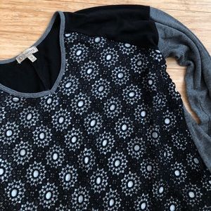 Medium Democracy Sweater with Glower Patterns