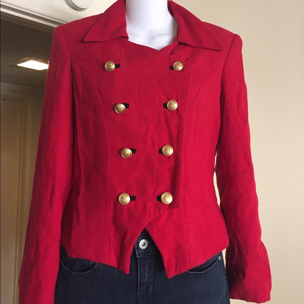 Petite beautiful red blazer