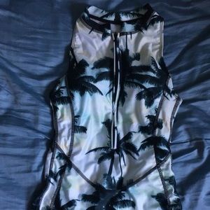 One piece bathing suite