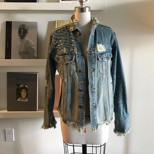 Distressed UNIF Denim Jacket