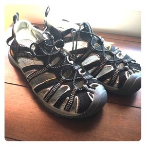 Black Keen Whisper Sandal