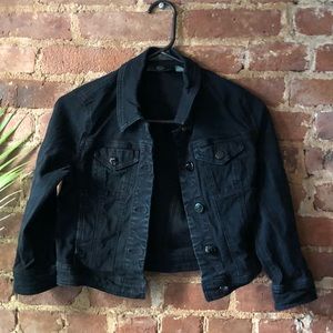 BDG Urban Outfitters Black Crop Denim Jacket