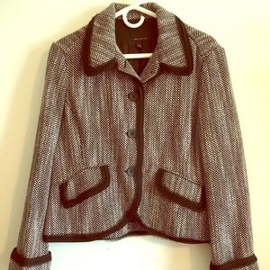 The Limited Black and White Tweed Jacket