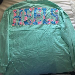 UNC seafoam printed spirit jersey