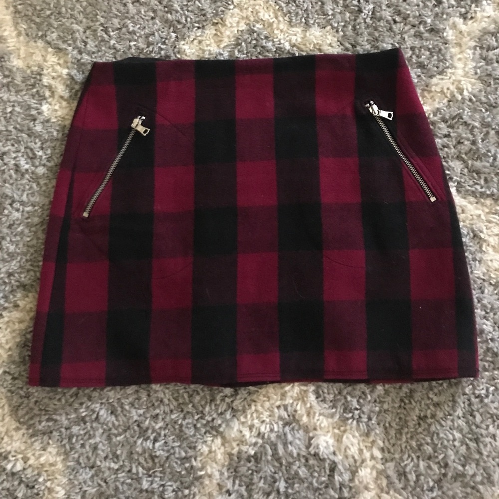 Cute checkered red and black skirt