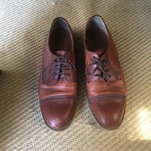 Madewell brown leather women's oxford flats