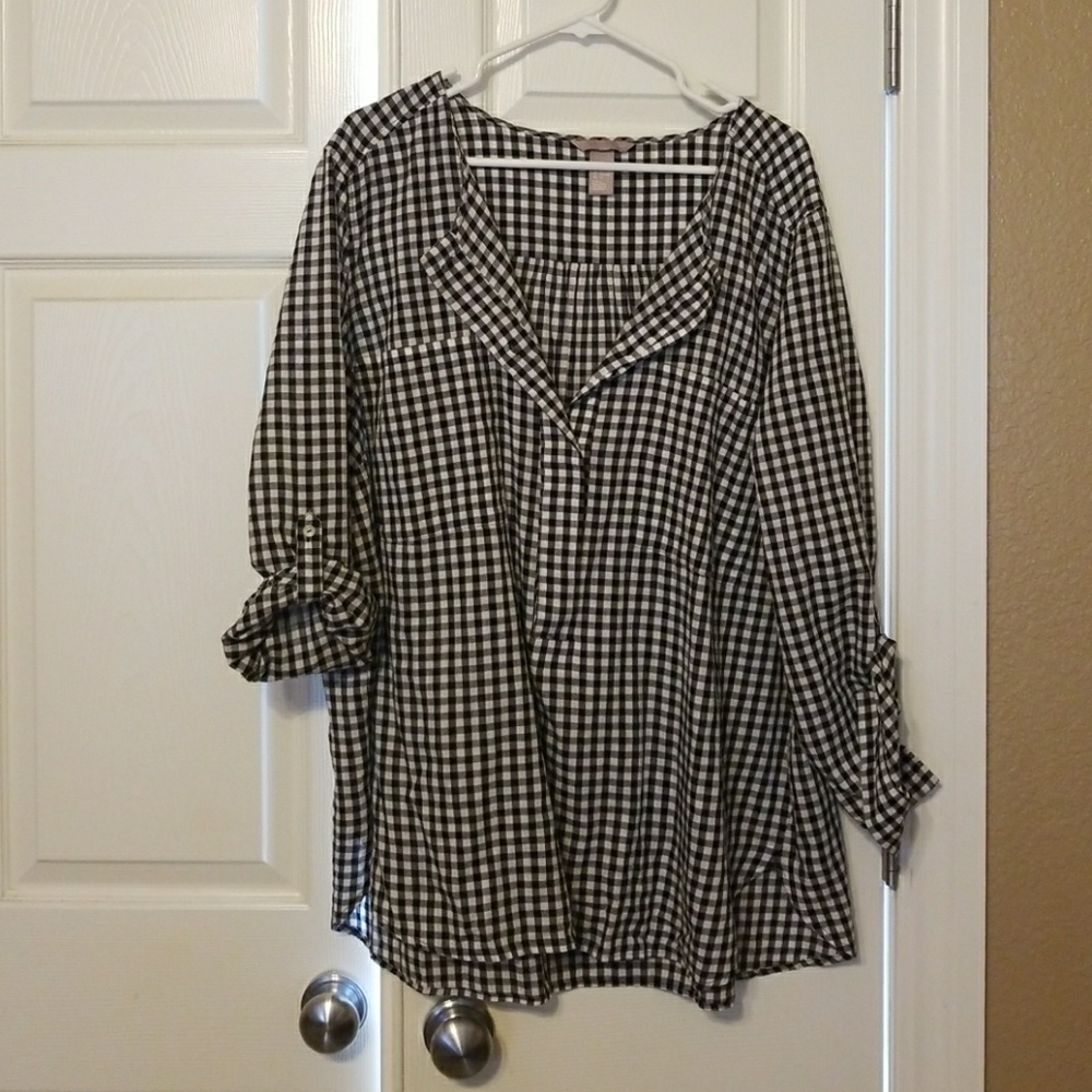 H&M gingham top