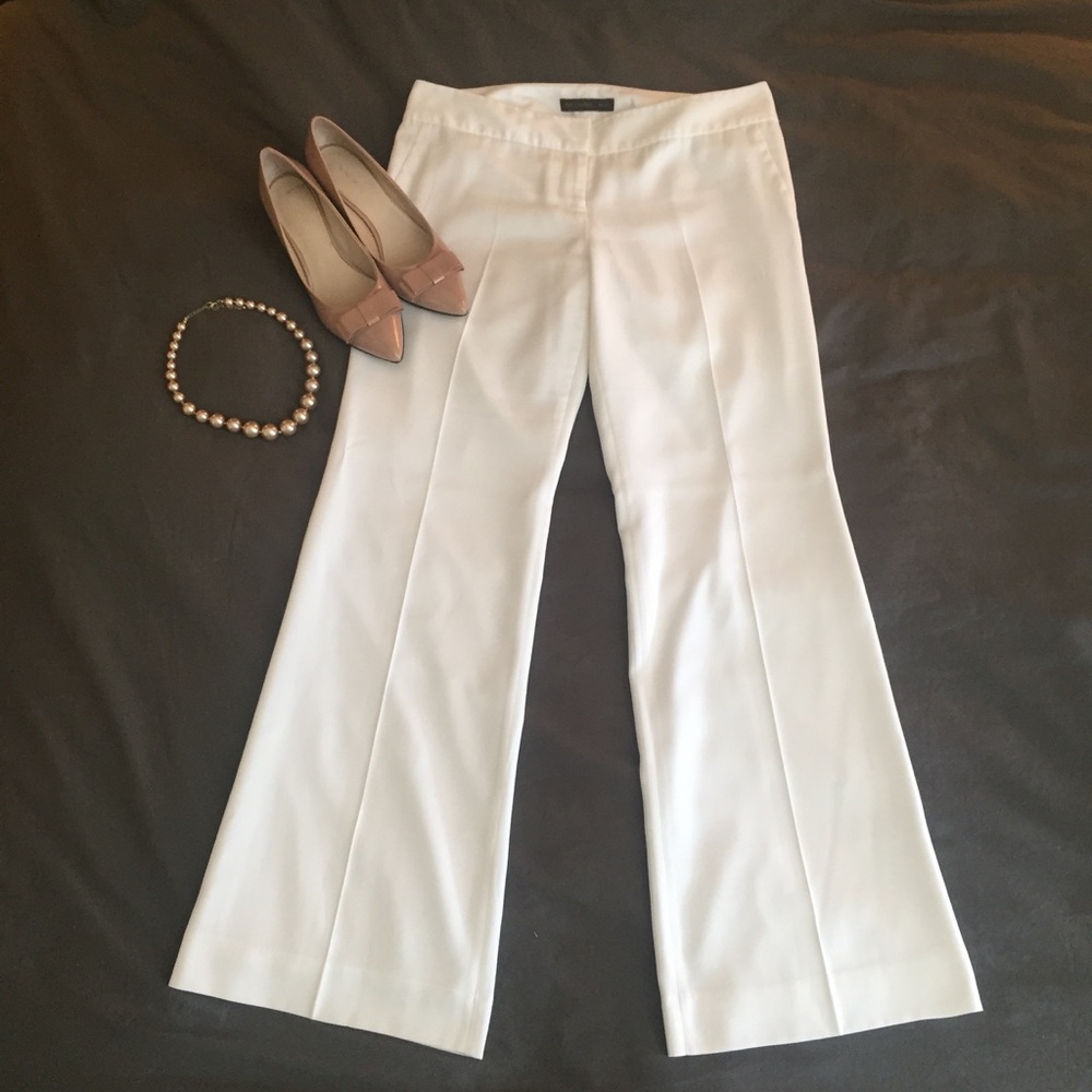 The Limited Drew Fit Trouser Pants - white size 8