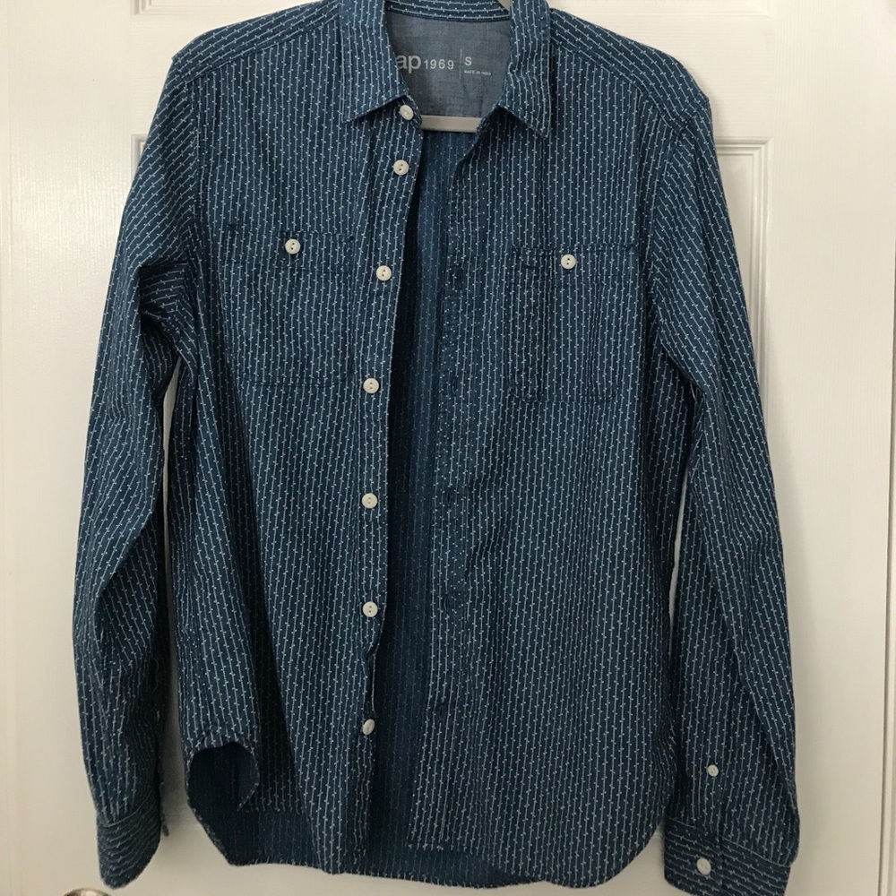 Blue Button Down - image 1