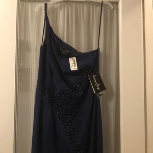 Navy blue long formal dress NWT size 10