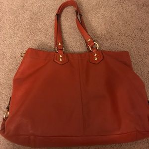 Orange Coach purse