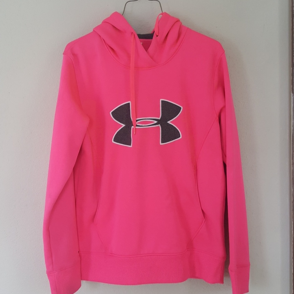 Hot pink Under Armour hoodie
