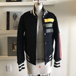 Black Scale Bomber Jacket