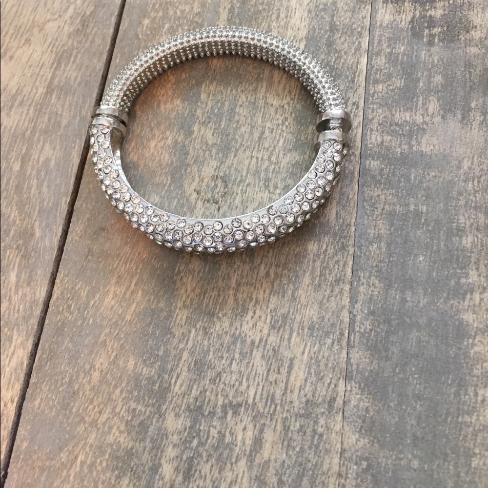 Silver studded bracelet