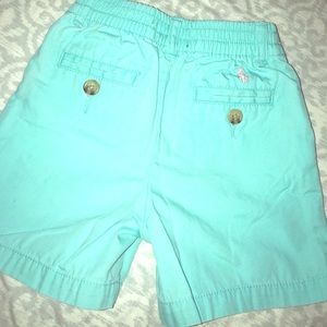 Shorts polo baby blue color