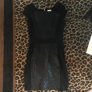 Little black dress NWOT roses L