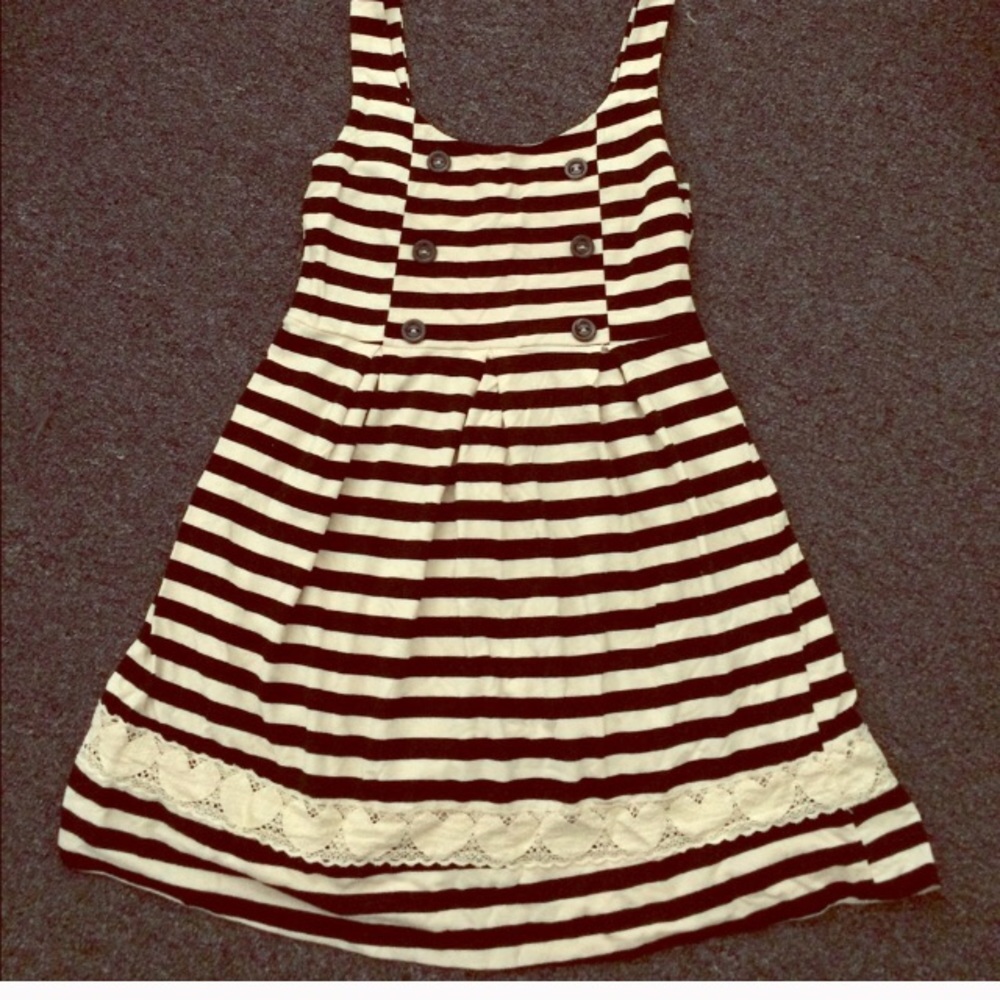 Striped jersey dress by Monteau