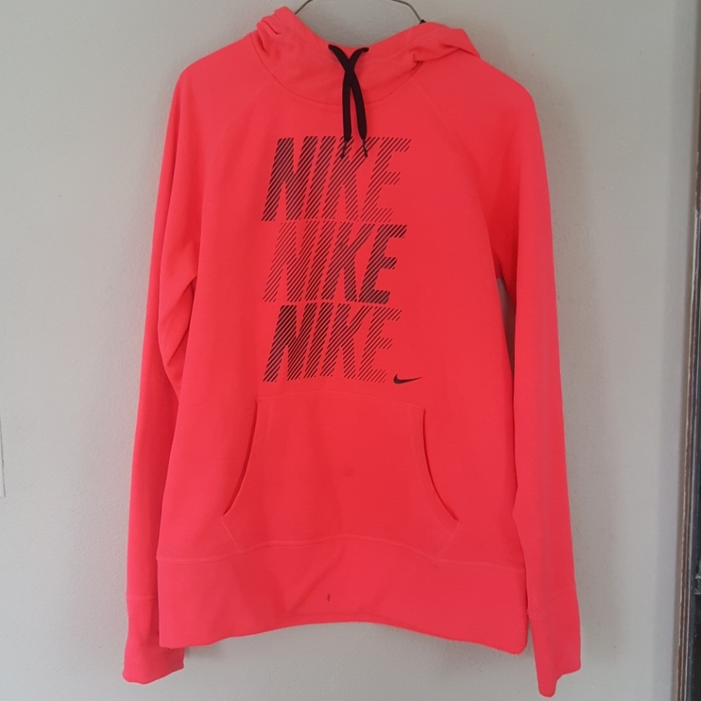 Hot pink Nike hoodie