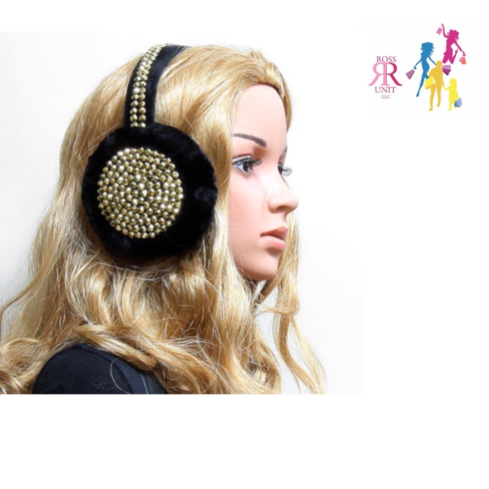 💥⚡️BIG BLOWOUT⚡️💥Bling Me Out Earmuffs - Gold