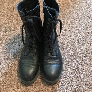 Merona Black Combat Boots size 6